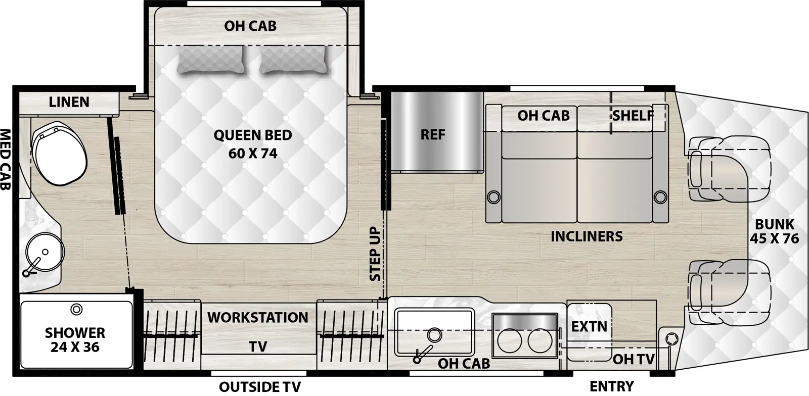 Prism 26RBE Floorplan